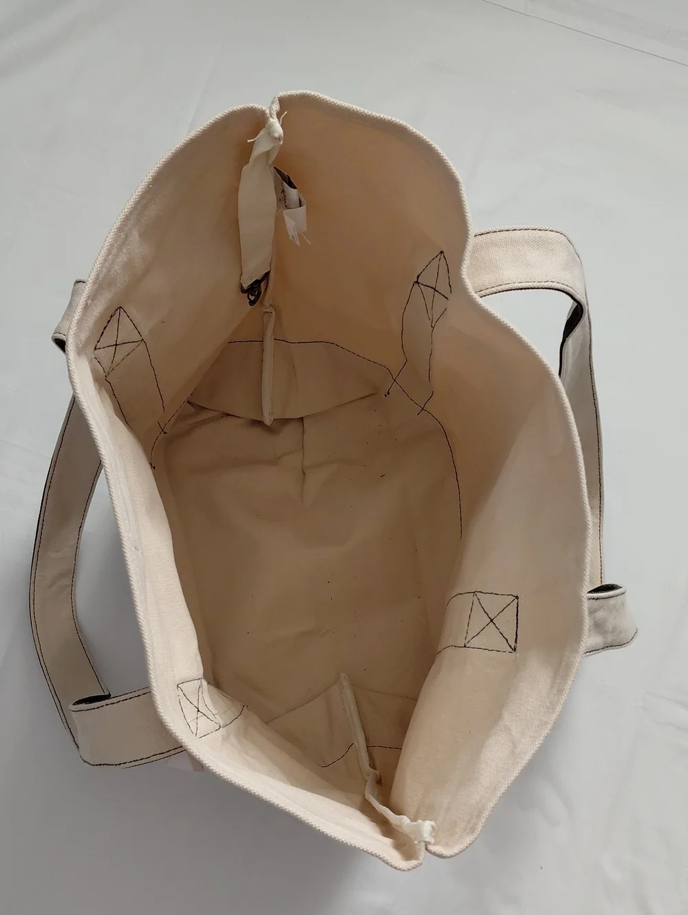 Disney Canvas Tote Bag - Beige and Black
